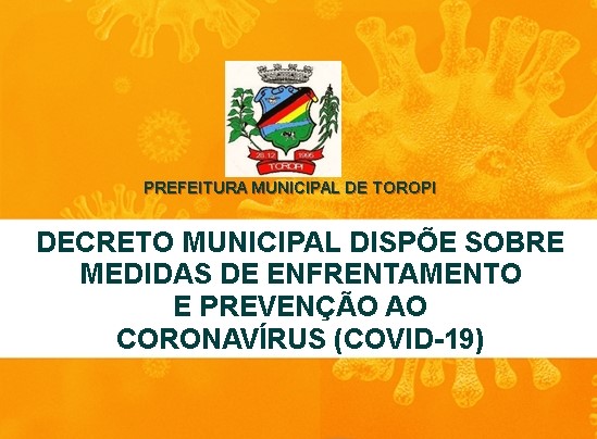 Coronavírus - Decreto Municipal 