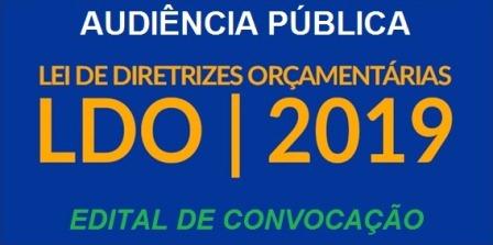 Convocação para Audiência Pública LDO-2019