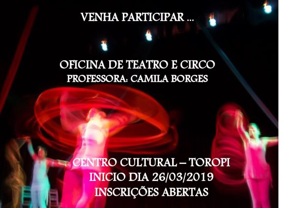 Secretaria Municipal de Educação e Cultura promove Oficinas de Teatro e Circo