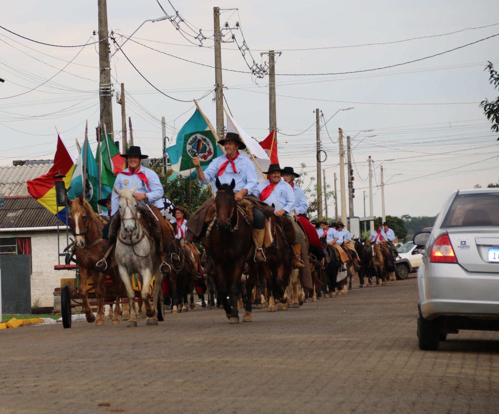 Recepção da Comitiva da Cavalgada da Chama Crioula Estadual 2025