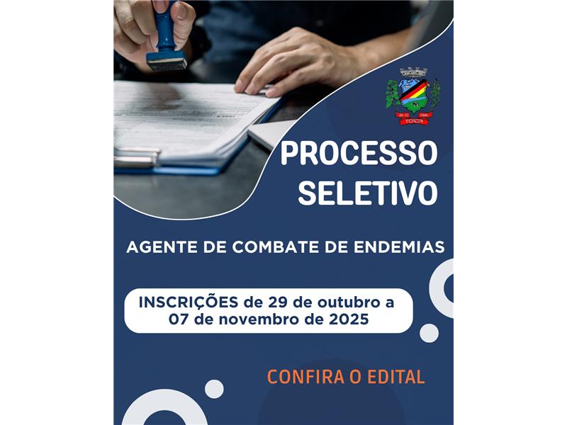 Processo Seletivo para Contratação de Agente de Combate de Endemias