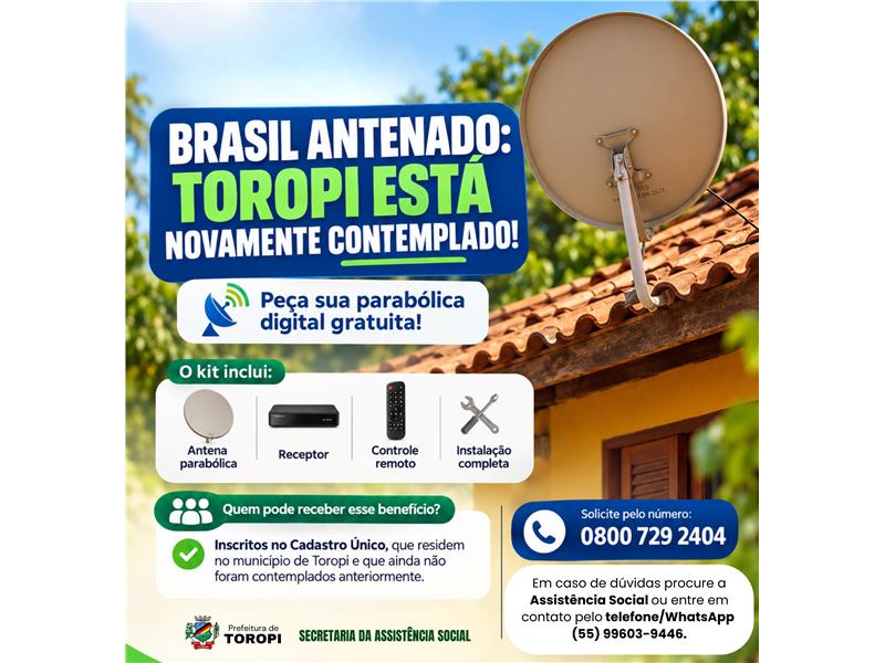 Brasil Antenado: Toropi está novamente contemplado!