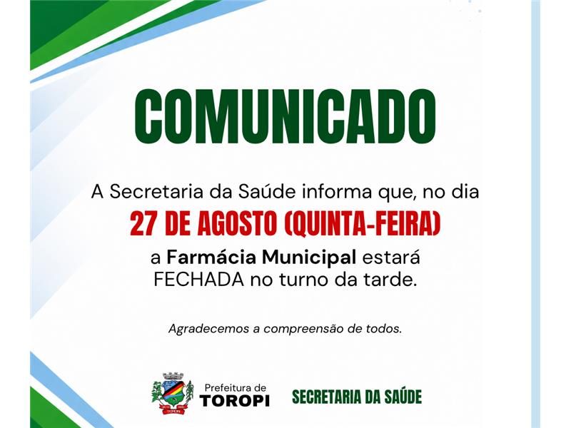 Comunicado: Alteração no horário de atendimento