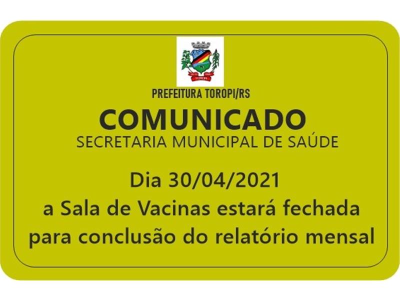 Comunicado Secretaria de Saúde