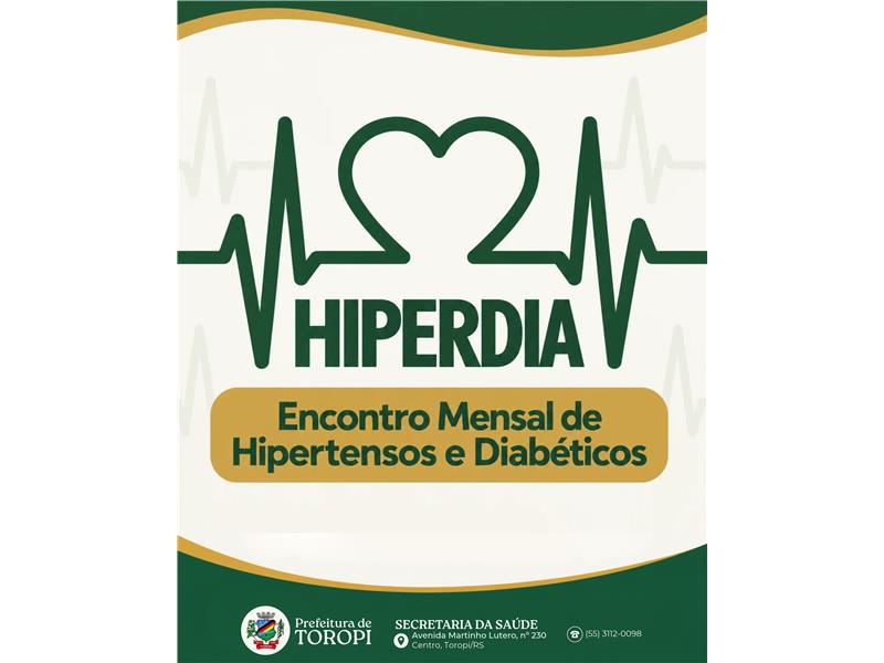 Encontro Mensal de Hipertensos e Diabéticos