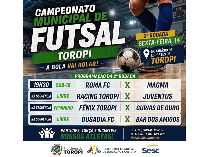Tem mais futsal nesta sexta-feira! 
