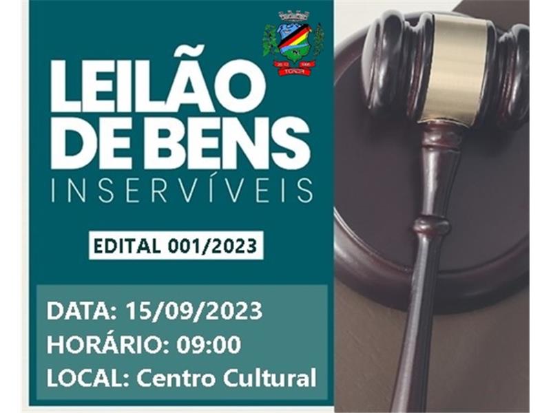 Leilão Público - Edital 001/2023