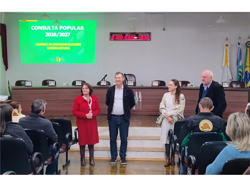 Assembleia Regional do COREDE Central em Toropi define prioridades e elege delegados para etapa ampliada