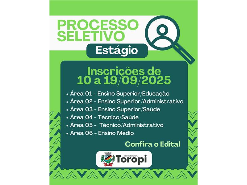 Processo Seletivo de Estágio 002/2025