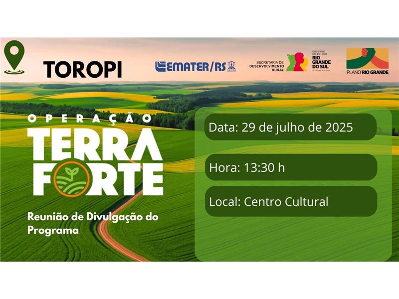Reunião de Divulgação do Programa Terra Forte