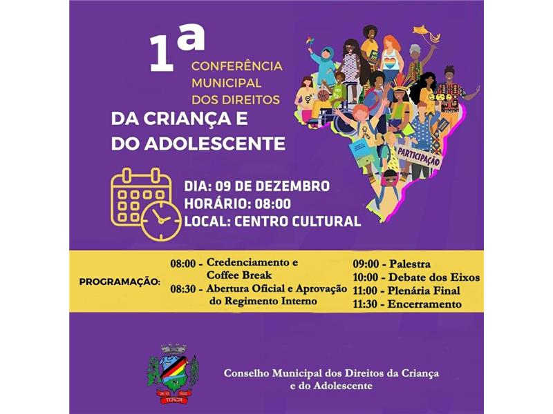1ª Conferência Municipal dos Direitos da Criança e do Adolescente