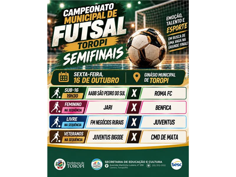 AGORA É SEMIFINAL!