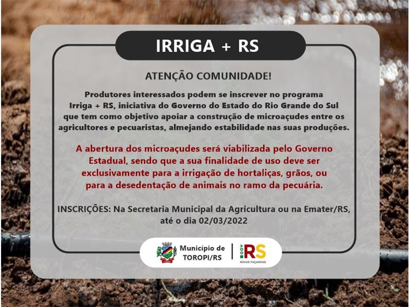 IRRIGA + RS