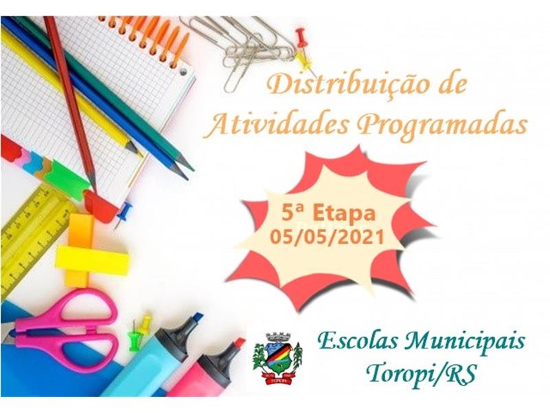 Distribuição de Atividades Programadas - 5ª Etapa/2021