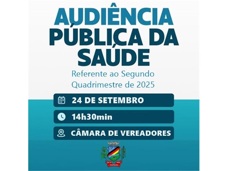 Audiência Pública da Saúde - Segundo Quadrimestre de 2025