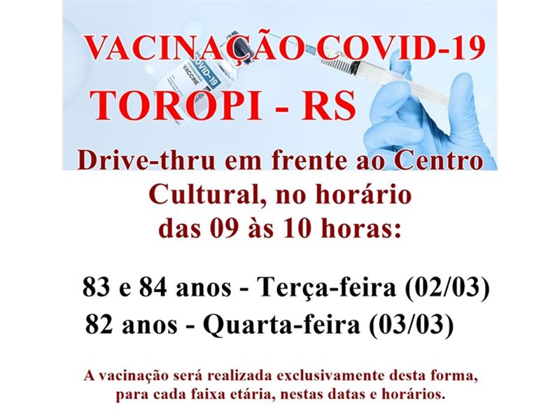 Vacinação Covid-19 em formato Drive-thru